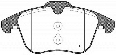 OPEN PARTS bpa121900 -  Комплект тормозных колодок, дисковый тормоз